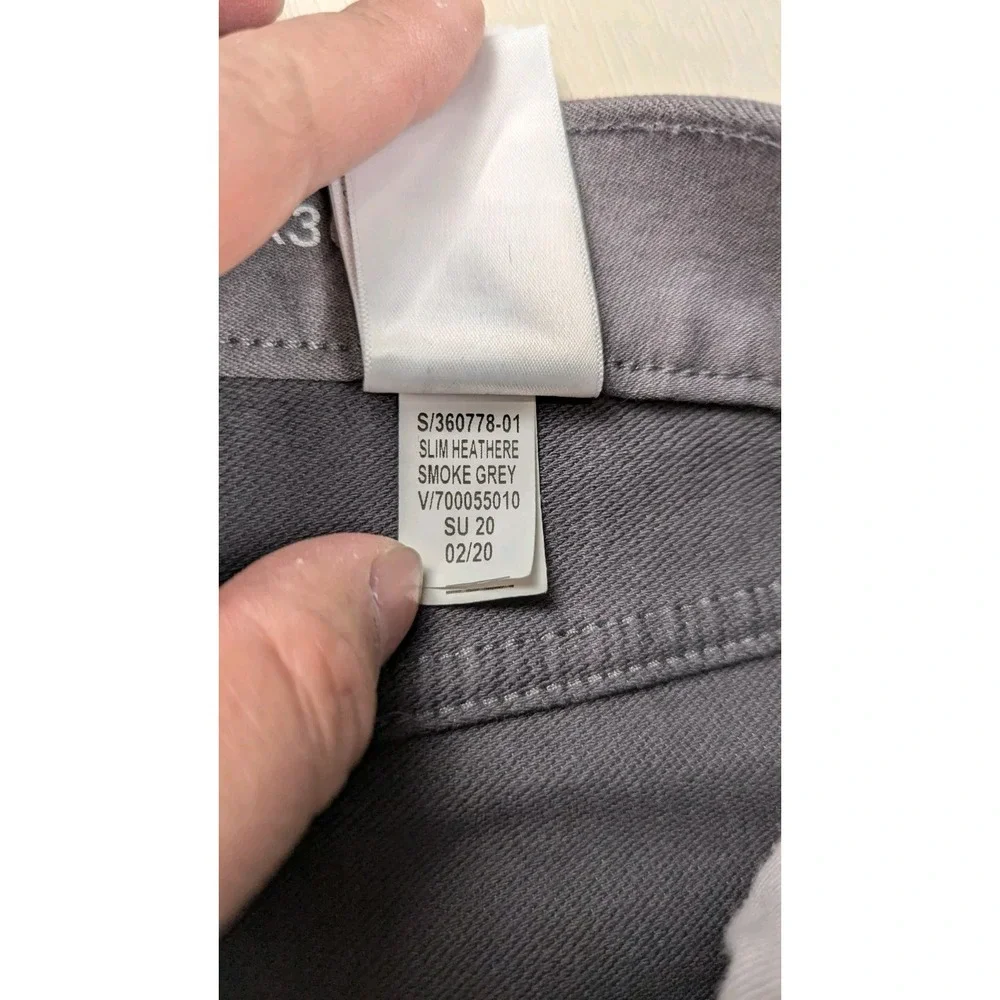 Banana Republic Traveler Jeans Mens Size 30x30* (30x29) Gray Slim Fit Stretch‎